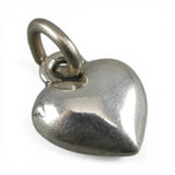 TINY Sterling Silver Heart Charm Miniature Small Finding Jewelry Making Mini