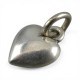 TINY Sterling Silver Heart Charm Miniature Small Finding Jewelry Making Mini