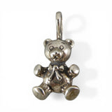 Sterling Silver Teddy Bear Charm for Bracelet Vintage Gift for Her Small Pendant