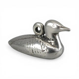 Sterling Silver Mallard Duck Charm for Bracelet Vintage Decoy Hunter Gift