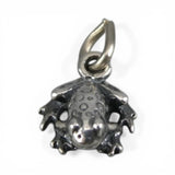 TINY Sterling Silver Frog Charm Miniature Small Finding Jewelry Making Mini