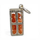 Sterling Silver Crate of Oranges Charm for Bracelet Florida Oranges Gift Vintage