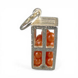 Sterling Silver Crate of Oranges Charm for Bracelet Florida Oranges Gift Vintage