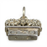 Sterling SIlver Flower Box Charm for Bracelet Gardening Gift Vintage New BCS