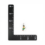 Sterling Silver Enamel Flying Witch Broom Charm for Bracelet Vintage Halloween