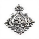 Sterling Silver Fleur de Lis Pendant for Necklace Charm Hanger Pin Vintage New