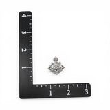 Sterling Silver Fleur de Lis Pendant for Necklace Charm Hanger Pin Vintage New