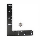 Sterling Silver Puffy Heart Charm for Bracelet Flowering Tree Vintage BCS New 8
