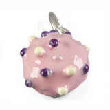 Sterling Silver Pink Icing Cupcake Charm for Bracelet Birthday Gift Vintage BCS