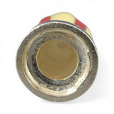 Sterling Silver Enamel Uncle Sam Hat Charm for Bracelet Patriotic Red White Blue