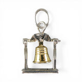 Sterling Silver Liberty Bell Charm for Bracelet Independence Day Gift 1776 Moves