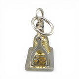 Sterling Silver Liberty Bell Charm for Bracelet Independence Day Gift 1776 Moves