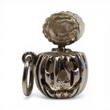 Sterlng Silver Jack o' Lantern Charm for Bracelet Vintage Halloween Pumpkin New