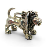 Sterling Silver Basset Hound Charm for Bracelet Dog Breed Jewelry Vintage New