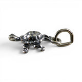 TINY Sterling Silver Turtle Charm Miniature Small Finding Jewelry Making Mini