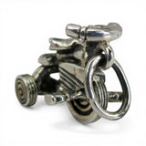 Sterling Silver Tricycle Charm for Bracelet Toddler Mom Gift Vintage Nostalgia
