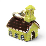 Sterling Silver Enamel Church Charm for Bracelet No Place So Dear Vintage BCS