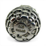 Sterling Silver Acorn Woven Basket Charm or Pendant Brown County Vintage 925