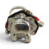 Sterling SIlver Red Enamel Rag Baby Doll Charm for Bracelet Girl Gift Vintage