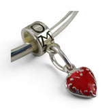 Sterling Silver Mom Charm Bead for Bracelet Converter Adapter Hanger Mother Gift