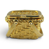Gold Vermeil on Sterling Silver Grandma's Picnic Basket Movable Charm BCB