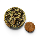 Cupid Playing Flute Brass Pin