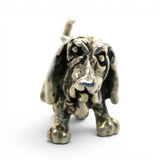 Sterling Silver Basset Hound Charm for Bracelet Dog Breed Jewelry Vintage New