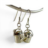 Sterling Silver Watering Can Earrings Dangle Drop Gardener Gift Vintage New BCS