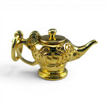 Gold Vermeil on Sterling Silver Aladdin Teapot Charm for Bracelet Tea Lover Gift