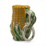 Sterling Silver Enamel Corn King Pitcher Charm for Bracelet Shawnee Pottery 925