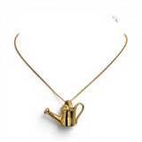 Sterling Silver Watering Can Pendant for Necklace Gardener Gift Vintage BCS New