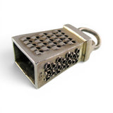 Sterling Silver Kitchen Box Grater Pendant for Necklace Cheese Chef Cook Gift