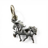 Tiny Sterling Silver Unicorn Charm Miniature Small Finding Jewelry Making Mini