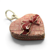 Sterling Silver Enamel Pink Chocolates Box Charm for Bracelet Mothers Day Gift