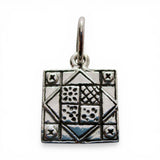 Sterling Silver I Love to Quilt Charm for Bracelet Quilter Quilting Gift BCS New