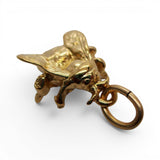 Sterling Silver Gold Vermeil Bee Charm for Bracelet Insect Jewelry Vintage New