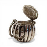 Sterlng Silver Jack o' Lantern Charm for Bracelet Vintage Halloween Pumpkin New