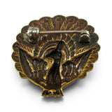 Brass Stamping Peacock Pin