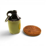 Enamel over Sterling Silver Little Brown Jug Pendant for Necklace Moonshine BCS