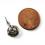 Sterling Silver Small Jack O' Lantern Charm for Bracelet Pumpkin Halloween Gift