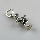 TINY Sterling Silver Frog Playing Guitar