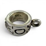 Sterling Silver Mom Charm Bead for Bracelet Converter Adapter Hanger Mother Gift