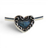Sterling Silver Heart Charm Adapter Hanger Bead Pandora Compatible Bracelet