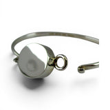 Sterling Silver Engravable Bangle Charm Bracelet Brown County Silver Vintage New