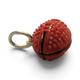 Sterling Silver Enamel Football Charm for Bracelet Sports Mom Gift Vintage New