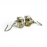 Sterling Silver Watering Can Earrings Dangle Drop Gardener Gift Vintage New BCS