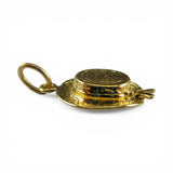 Sterling Silver Gold Vermeil Garden Hat Charm for Bracelet Gardening Gift Summer
