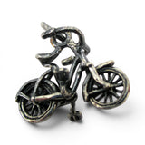 Sterling Silver Bicycle Charm for Bracelet Vintage First Bike Rider Cyclist Gift