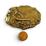 Aurora Goddess of Dawn Large Brass Pin