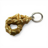 Sterling Silver Enamel Soft Pretzel Charm for Bracelet Food Jewelry German 925